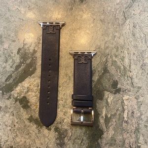 Tory Burch genuine leather navy apple watch band